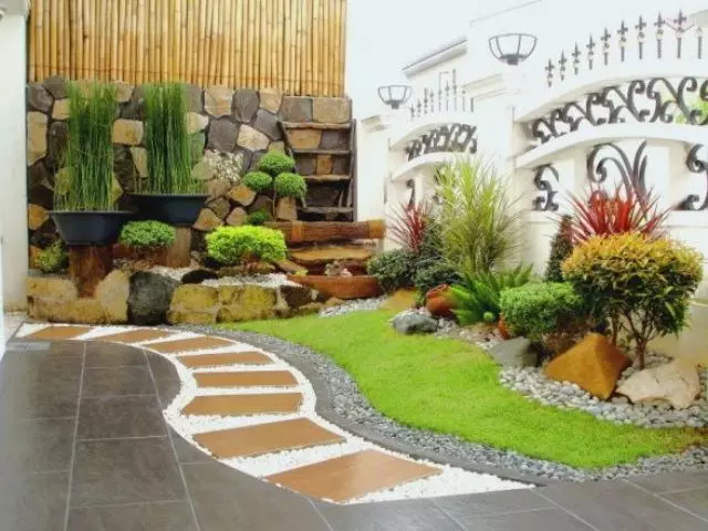 taman depan rumah minimalis modern